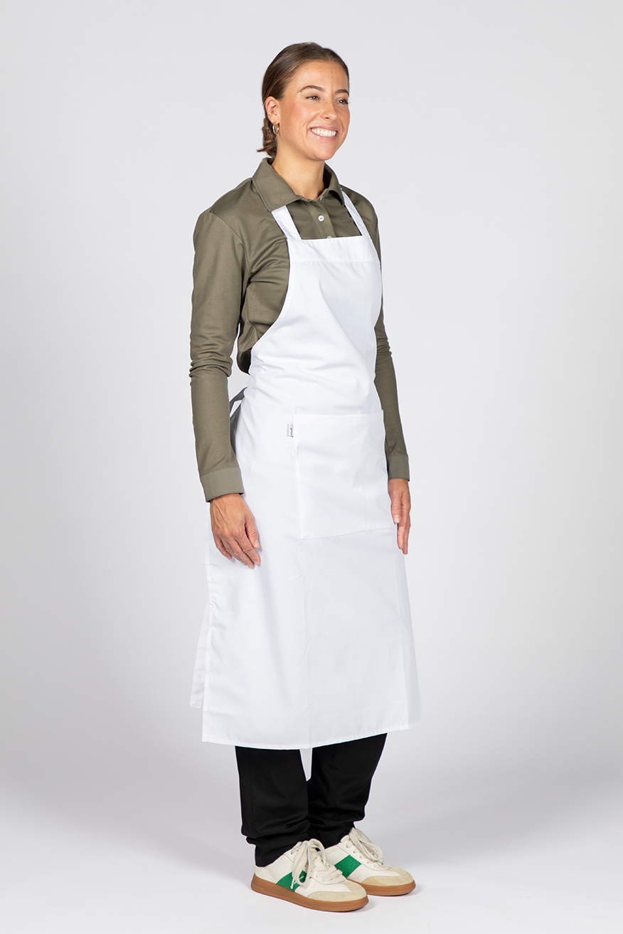 Cheffix Schort Vita | Met zak | Wit | 75x100cm, foto 2 van 5