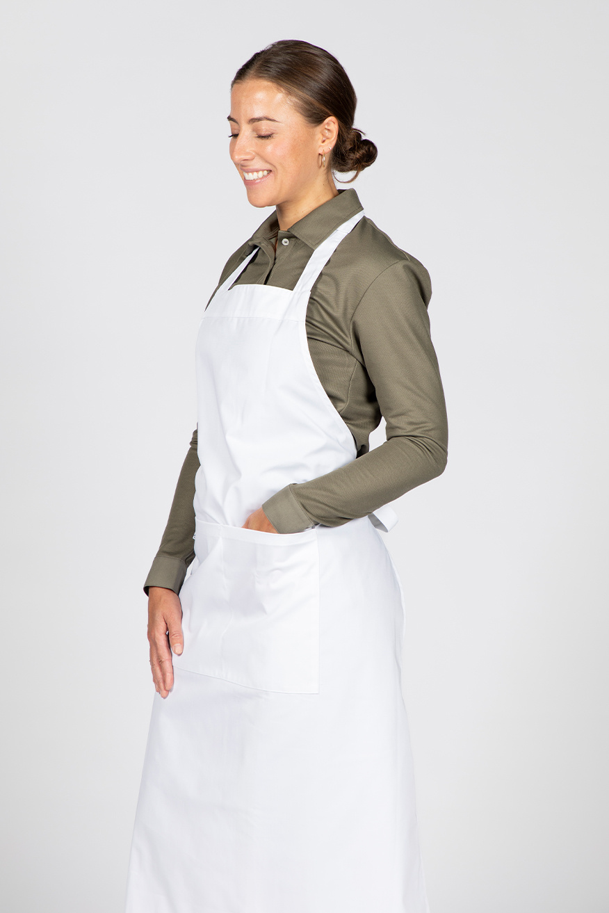 Cheffix Schort Vita | Met zak | Wit | 75x100cm, foto 3 van 5