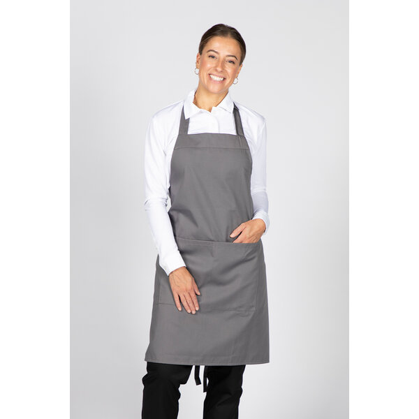 Cheffix Schort Vita | Met zak | Antraciet Grijs | 75x80cm