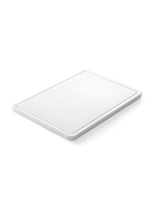 Hendi Snijplank universeel met groef | HENDI | Wit | 355x250x(H)15mm