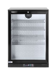 Hendi Backbar koelkast enkele deur | Arktic | 105L | Zwart | 220-240V/120W | 600x530x(H)865mm