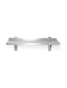 Hendi Verstelbare enkele wandplank met 2 beugels | HENDI | 800x300x(H)600mm