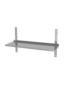 Hendi Verstelbare enkele wandplank met 2 beugels | HENDI | 1200x300x(H)600mm