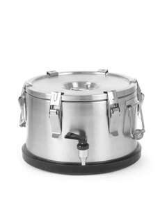 Hendi Geïsoleerde draagbare container – met kraan | HENDI | Profi Line | 10L | ⌀330x(H)220mm
