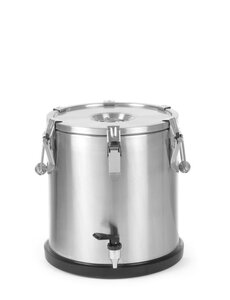 Hendi Geïsoleerde draagbare container – met kraan | HENDI | Profi Line | 20L | ⌀330x(H)360mm