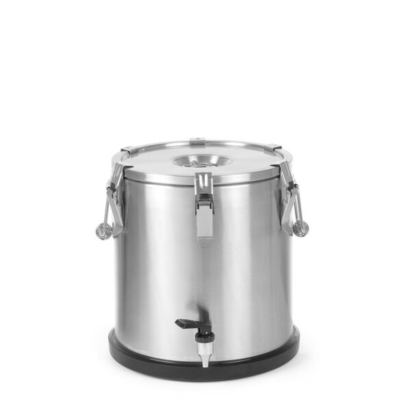 Hendi Geïsoleerde draagbare container – met kraan | HENDI | Profi Line | 20L | ⌀330x(H)360mm