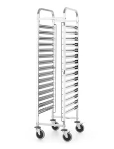Hendi Afruimwagen15x | HENDI | Kitchen Line | GN 1/1 | Zilver | 380x550x(H)1705mm