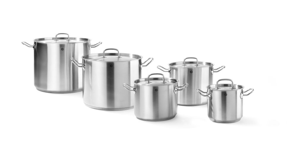 Hendi Kookpan hoog - met deksel | HENDI | Kitchen Line | 32L | ⌀360x(H)320mm