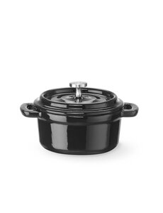 Hendi Braadpan geëmailleerd gietijzer | HENDI | 0,27L | Zwart | 130x100x(H)48mm