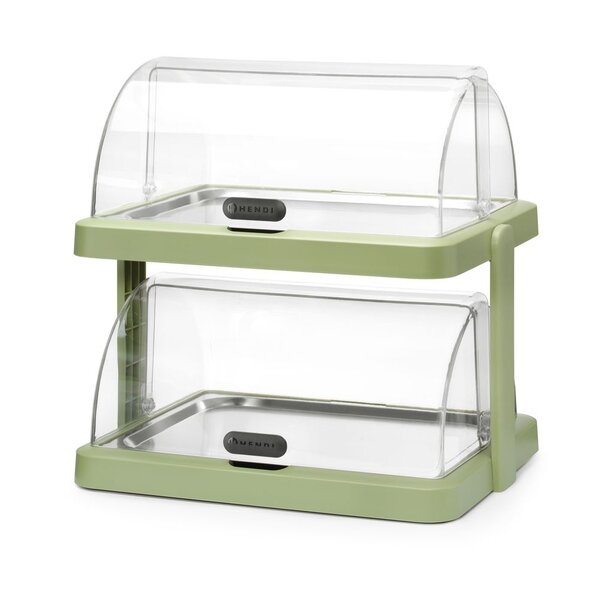 UNIQ UNIQ Dubbele roll-top koelvitrine met koelelementen groen | 871973
