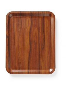 Hendi Dienblad | rechthoekig | antislip | gelamineerd | AmerBox | Mahonie | 460x360mm