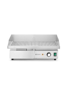 Hendi Bakplaat geribbeld | HENDI | Budget Line | 220-240V/3000W | 550x430x(H)240mm