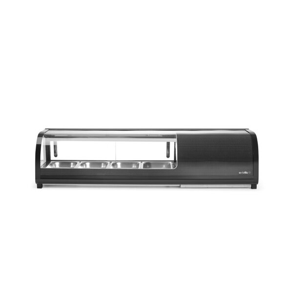 Hendi/Arktic Sushi display | Arktic | Incl. GN: 4x GN 1/3 (H) 40 mm |220-240V/190W | 1177x426x(H)296mm