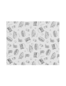 Hendi Vestbestendig papier | HENDI | Illustratie fast-food patroon | 500 st. | 200x250mm
