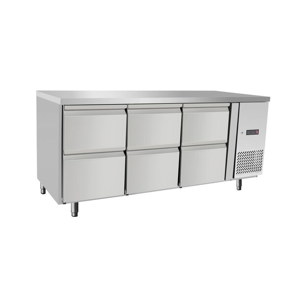 Hendi/Arktic Koeltoonbank met 6 laden | Arktic | 420L | 230V/400W | 1795x700x(H)879mm