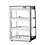 Hendi Opzet warmhoudvitrine | HENDI | Zwart | 220-240V/500W | 472x447x(H)775mm