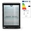 Hendi/Arktic Backbar koelkast enkele deur | Arktic | 105L | Zwart | 220-240V/120W | 600x530x(H)865mm