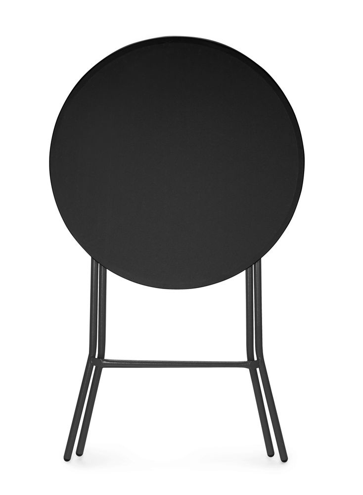 AmberBox Hendi Statafel inklapbaar HDPE polyethyleen zwart | Ø80 x H110 cm., foto 2 van 2