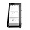 Hendi Hendi Opzet warmhoudvitrine 50°C tot 70°C. | Zwart | 500W | 472x447x(H)775mm