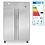 Hendi/Arktic Arktic Vriezer met 2 deuren 900 liter RVS | -22/-17°c |  Profi Line | 750W | 1200x740xH1950mm