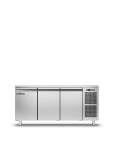 Tefcold Vrieswerkbank met 3 deuren GN1/1 |  -22 tot -15 °C |  1780x700xH900 mm.