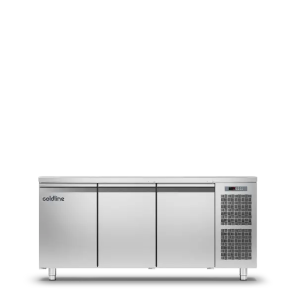 Tefcold Tefcold Vrieswerkbank met 3 deuren GN1/1 |  -22 tot -15 °C |  1780x700xH900 mm.