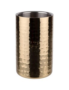 APS Wijnkoeler dubbelwandig | Goud | RVS | 12x20(H)cm