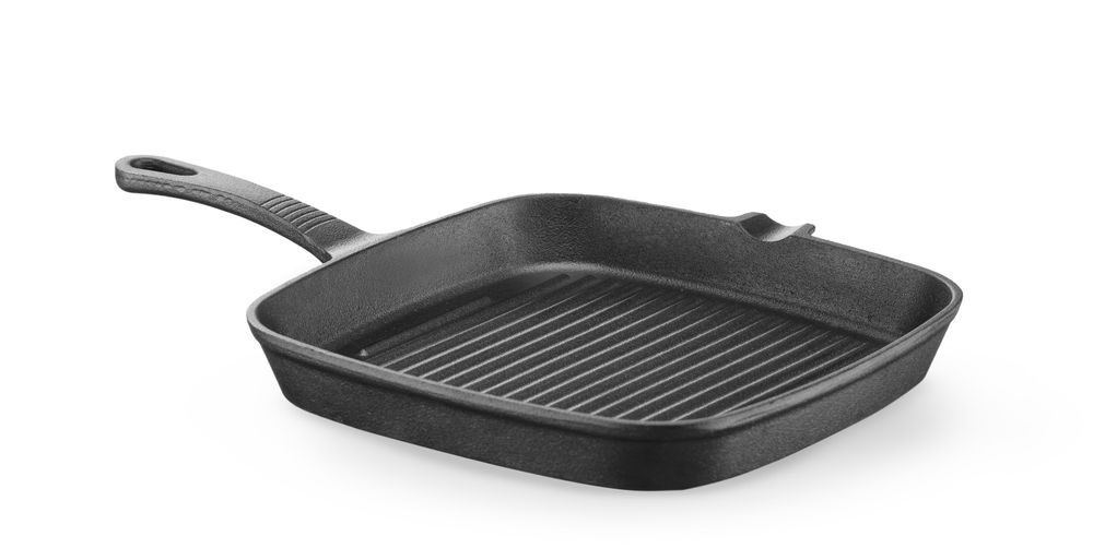 Hendi Gietijzeren Grillpan | HENDI | 230x230x(H)25mm