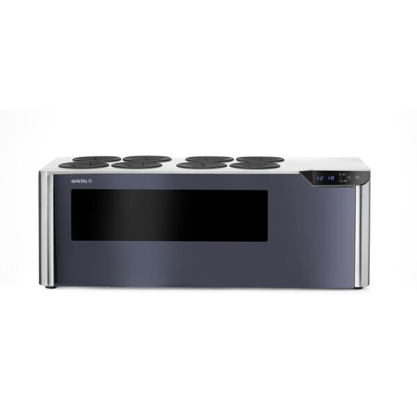 Hendi/Arktic Wijnkoeler tafelmodel | met 2 temperatuurzones "Cellar" | Arktic | Zwart | 220-240V/60W | 800x350x(H)293mm