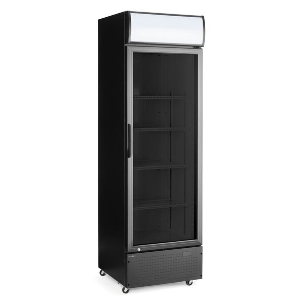 Hendi/Arktic Backbar koelkast met lichtbak | enkele deur | Arktic | 254L | Zwart | 220-240V/250W | 578x605x(H)1980mm