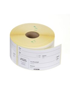 Hendi Herbruikbare sticker voor voedselveiligheid | “TE GEBRUIKEN TOT” | HENDI | Wit | 500 st. | 100x50mm