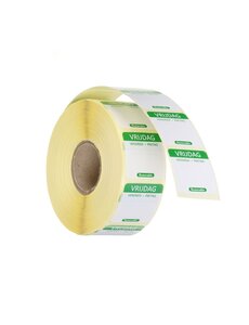 Hendi Voedselveiligheid dagstickers | herbruikbaar | HENDI | Vrijdag | Groen | 1000 st. | 25x25mm