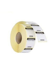 Hendi Voedselveiligheid dagstickers | herbruikbaar | HENDI | Zondag | Zwart | 1000 st. | 25x25mm