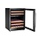 Hendi/Arktic Wijnkoeler | 2 zones | 46 flessen | Arktic | Zwart | 570x595x(H)820mm