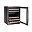 Hendi/Arktic Wijnkoeler | 2 zones | 46 flessen | Arktic | Zwart | 570x595x(H)820mm