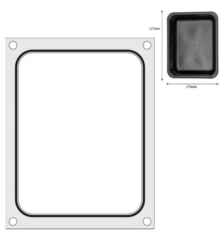 Hendi Traysealer matrix | Container 227x178 mm, foto 3 van 3