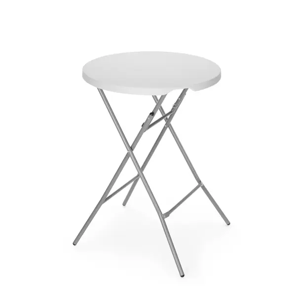 Hendi Hendi Statafel inklapbaar HDPE polyethyleen wit | Ø80 x H110 cm.