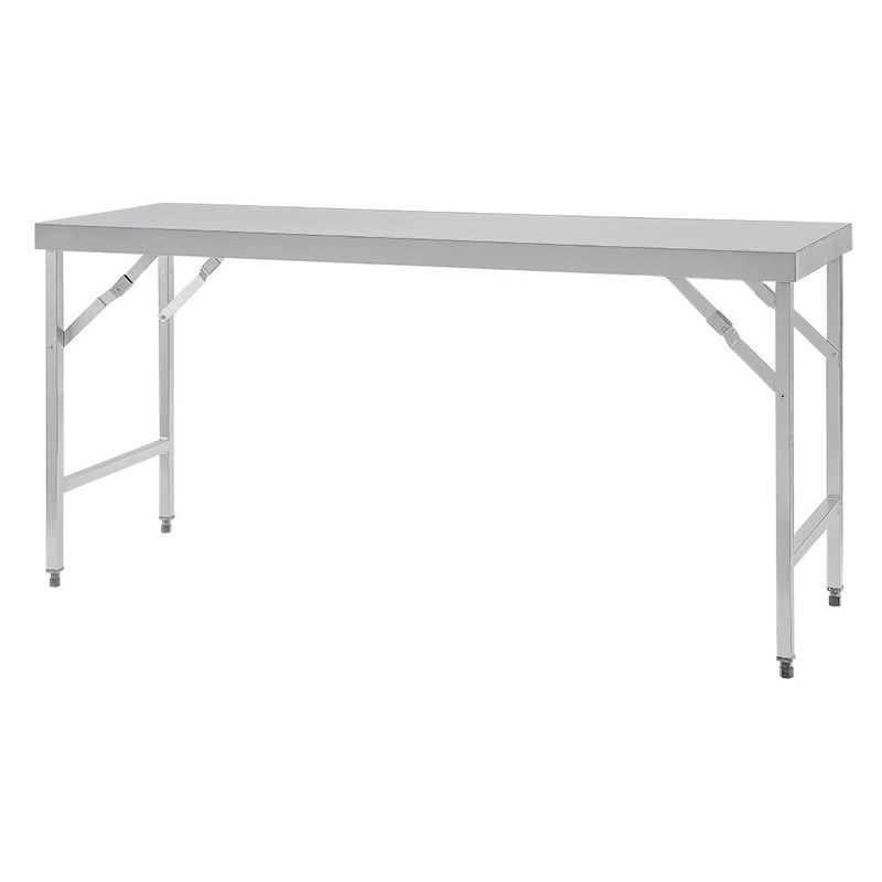 Vogue Vogue Inklapbare RVS Werktafel | 180x60x(H)90cm, foto 5 van 6