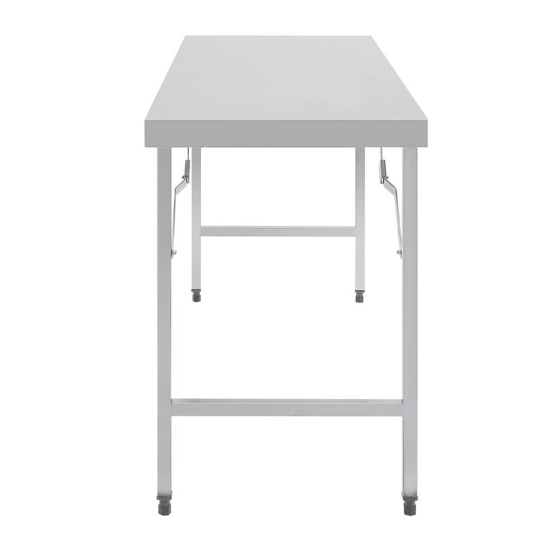 Vogue Vogue Inklapbare RVS Werktafel | 180x60x(H)90cm, foto 6 van 6