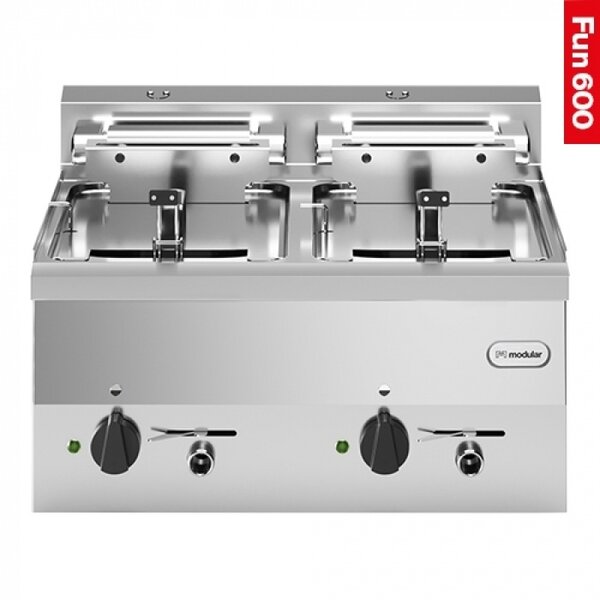 Modular Modular Fun 600 elektrische friteuse 600 mm 10 + 10 liter