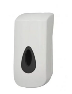 PlastiQline Zeepdispenser 900 ml. navulbaar kunststof wit | Voor wandmontage