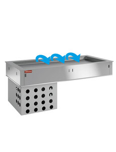 Diamond Gekoelde topelement drop inn  4x GN1/1 | Geforceerd +2° +5°C |  DPA/TRV15-R2