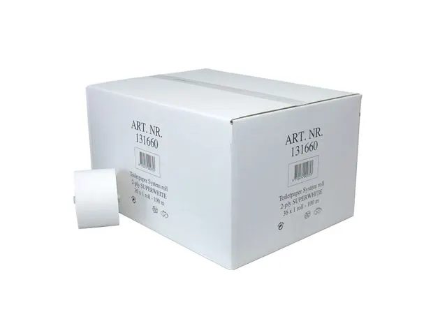 All Care Toiletpapier doprol tissue wit 2laags | 36 x 100 meter, foto 2 van 2