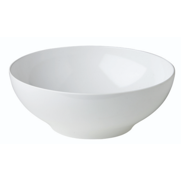 Ronde melamine witte bak XL | Ø36xH13.3 cm.