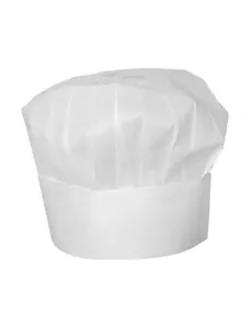 Hendi Koksmuts geplooid non-woven  | Geschikt voor alle maten | Per 10 stuks