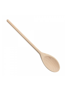  Pollepel kooklepel ovaal hout | Lengte 30 cm.