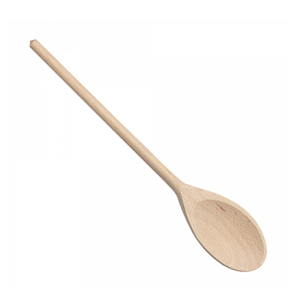Pollepel kooklepel ovaal hout | Lengte 30 cm.