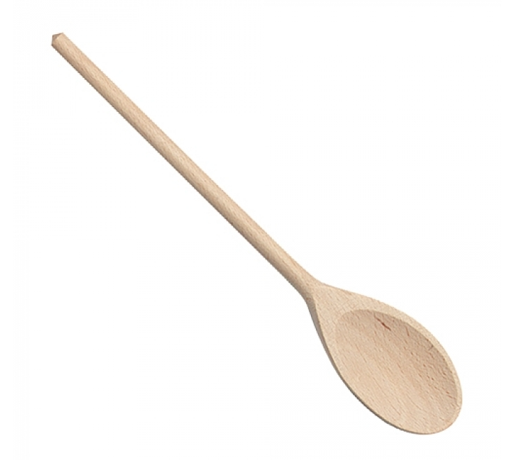 Pollepel kooklepel ovaal hout | Lengte 30 cm.