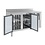 Combisteel Koelwerkbank met 2 deuren en opzetrand 314 liter | 1360x700xH850mm.
