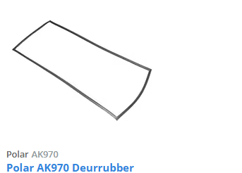 Polar Polar Deurrubber voor Polar CD614 | 76x2x171 cm